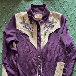 Scully Purple Western Shirt S